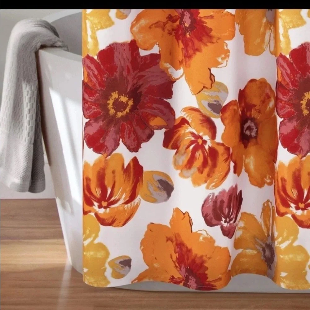 Floral Shower Curtain Polyester 72